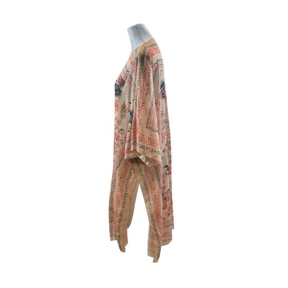 Ladies Floral Chiffon Kimono Duster‎ Short Sleeve One Size - Picture 8 of 9